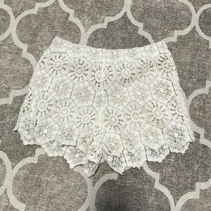 Zara white shorts